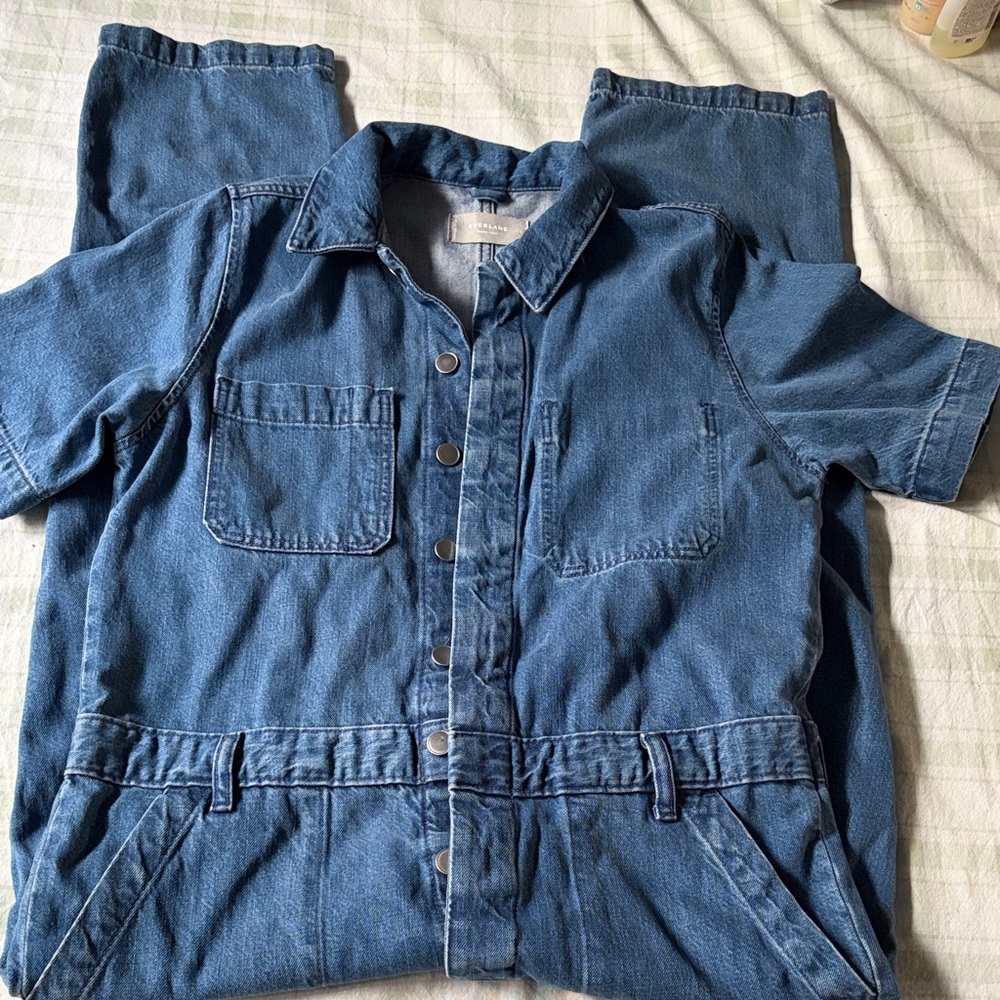 Everlane Blue Denim Jumpsuit - Picture 7 of 7